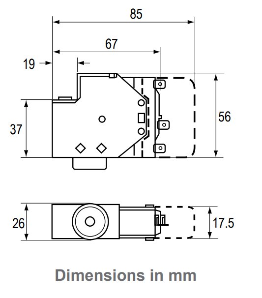 Johnson Controls P20 - Dimensions